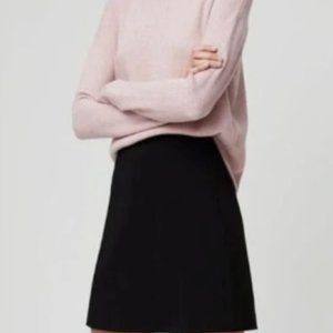 Aritzia Babaton Black Suede Hopper Skirt - 10